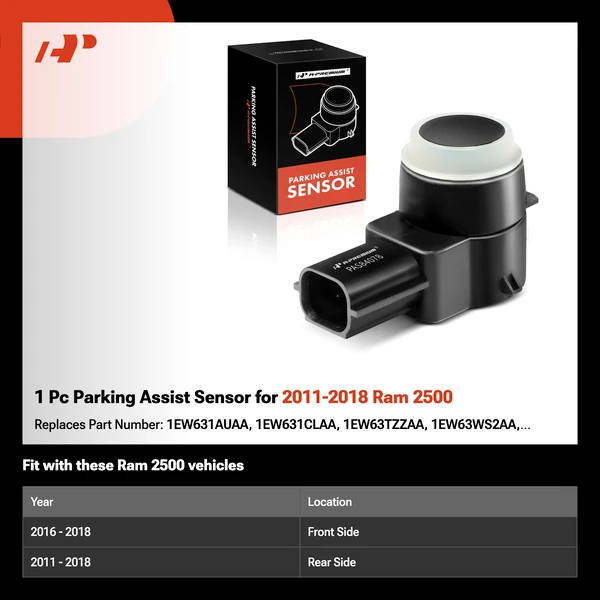 1 Pc Parking Assist Sensor for 2011-2018 Ram 2500