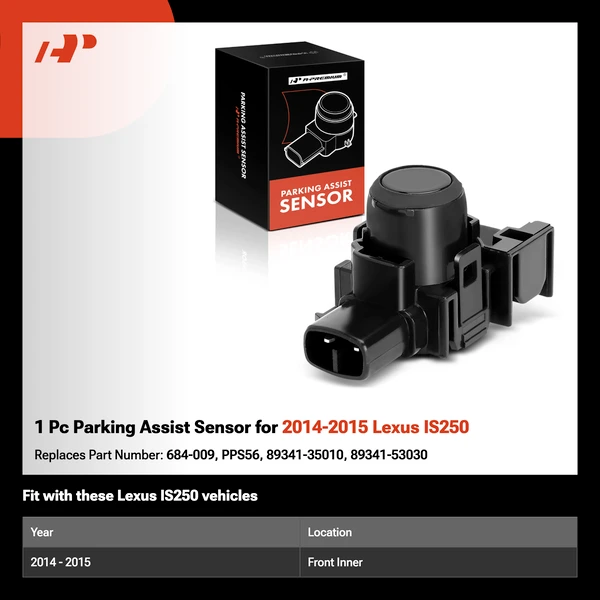 1 Pc Parking Assist Sensor for 2014-2015 Lexus IS250