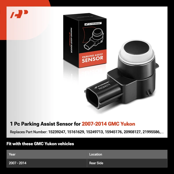 1 Pc Parking Assist Sensor for 2007-2014 GMC Yukon