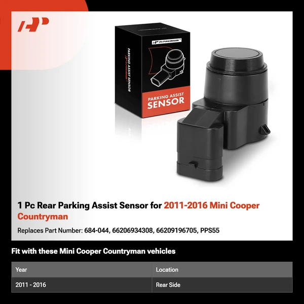 1 Pc Rear Parking Assist Sensor for 2011-2016 Mini Cooper Countryman