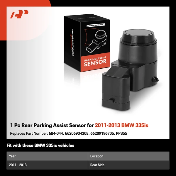 1 Pc Rear Parking Assist Sensor for 2011-2013 BMW 335is