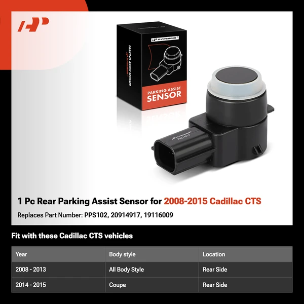 1 Pc Rear Parking Assist Sensor for 2008-2015 Cadillac CTS