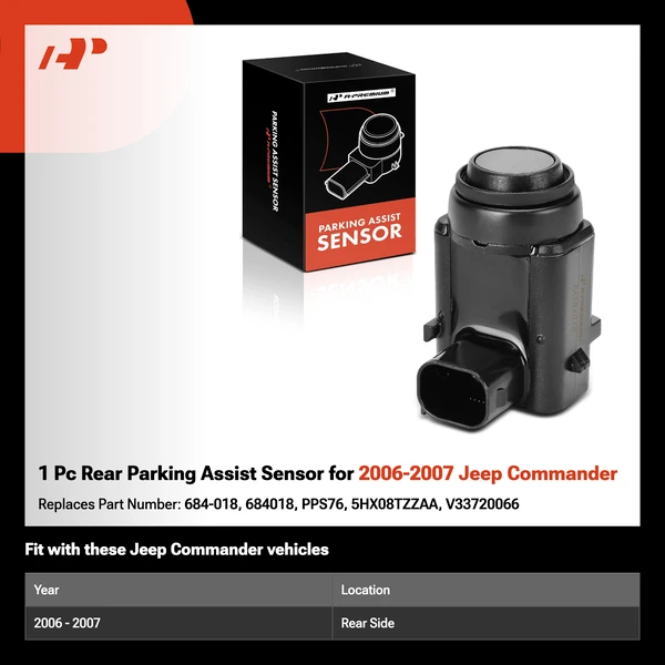 1 Pc Rear Parking Assist Sensor for 2006-2007 Jeep Commander