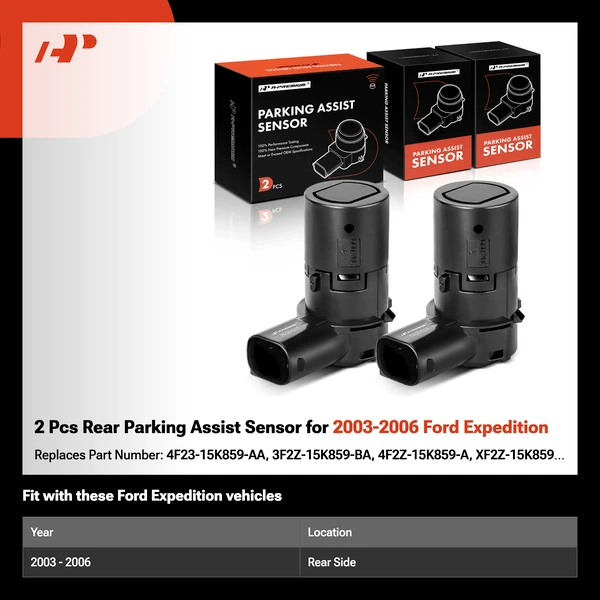 2 Pcs Rear Parking Assist Sensor for 2003-2006 Ford Expedition