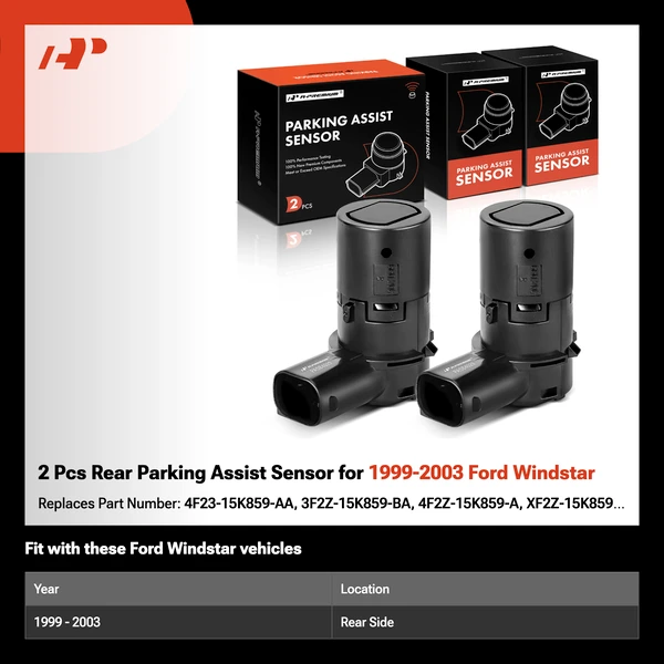 2 Pcs Rear Parking Assist Sensor for 1999-2003 Ford Windstar