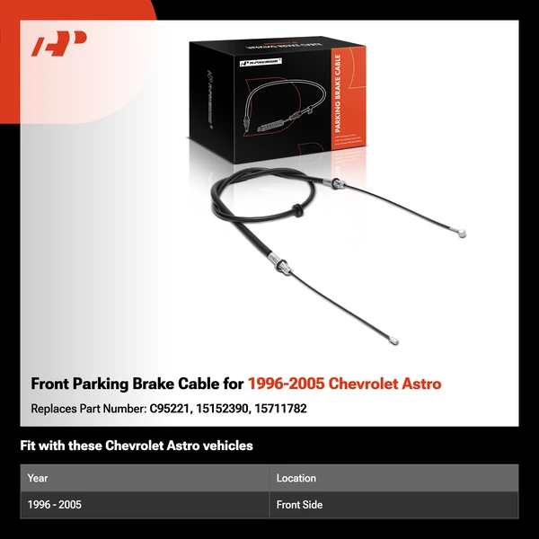 Front Parking Brake Cable for 1996-2005 Chevrolet Astro