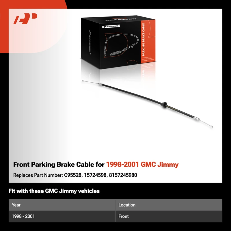 Front Parking Brake Cable for 1998-2001 GMC Jimmy