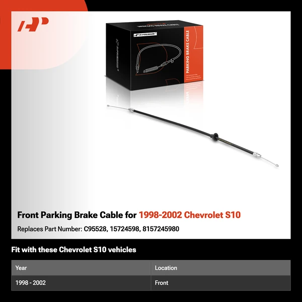 Front Parking Brake Cable for 1998-2002 Chevrolet S10