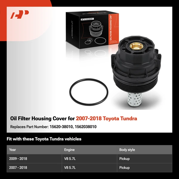 Oil Filter Housing Cover for 2007-2018 Toyota Tundra