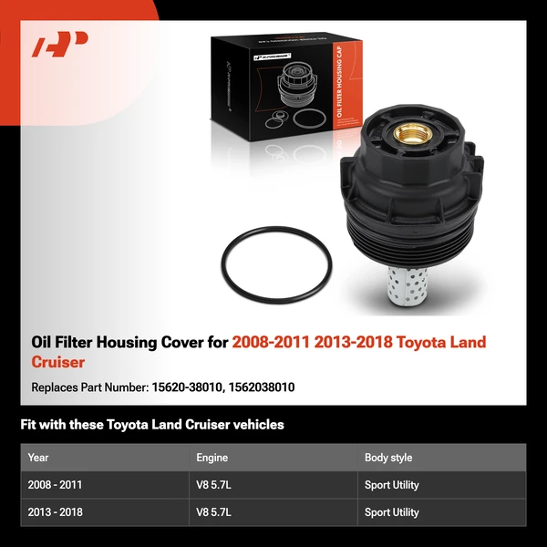Oil Filter Housing Cover for 2008-2011 2013-2018 Toyota Land Cruiser