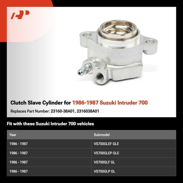 Clutch Slave Cylinder for 1986-1987 Suzuki Intruder 700