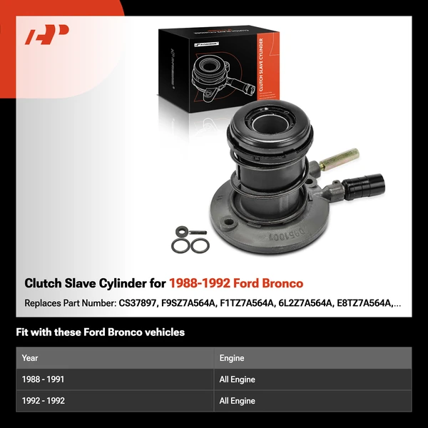 Clutch Slave Cylinder for 1988-1992 Ford Bronco