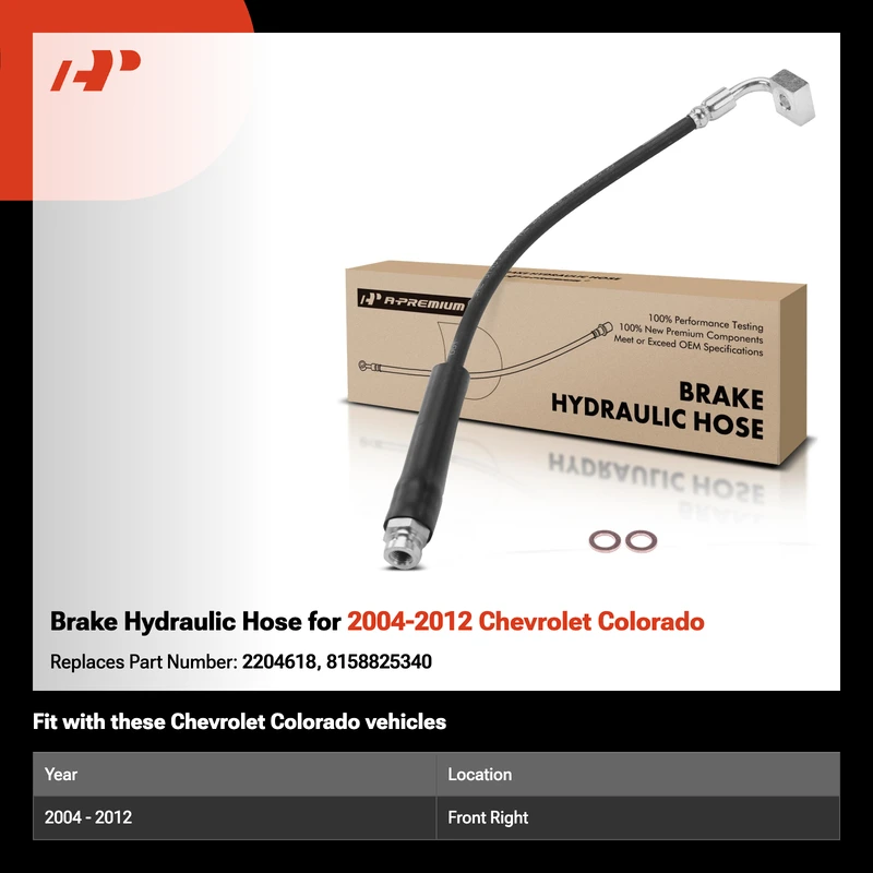 Brake Hydraulic Hose for 2004-2012 Chevrolet Colorado