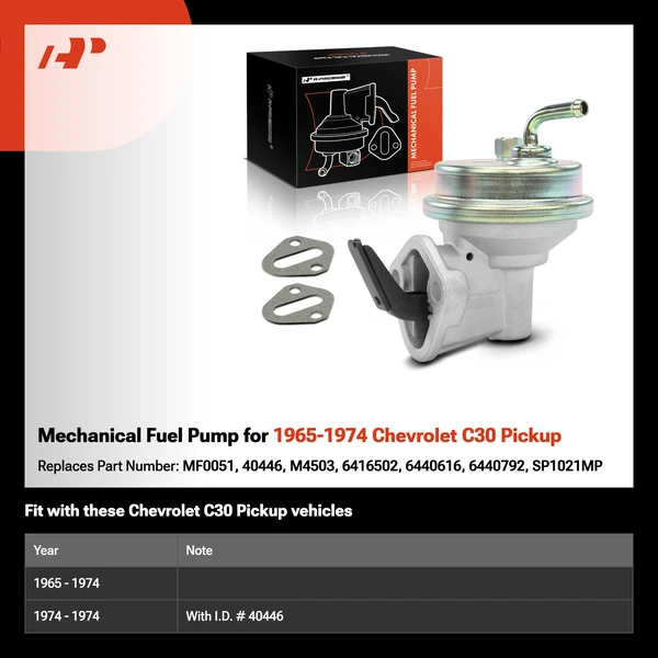 Mechanical Fuel Pump for 1965-1974 Chevrolet C30 Pickup