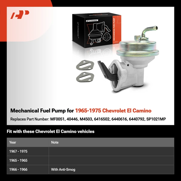 Mechanical Fuel Pump for 1965-1975 Chevrolet El Camino