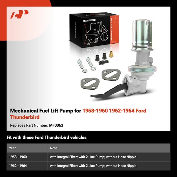 Mechanical Fuel Lift Pump for 1958-1960 1962-1964 Ford Thunderbird