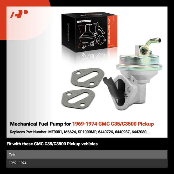 Mechanical Fuel Pump for 1969-1974 GMC C35/C3500 Pickup