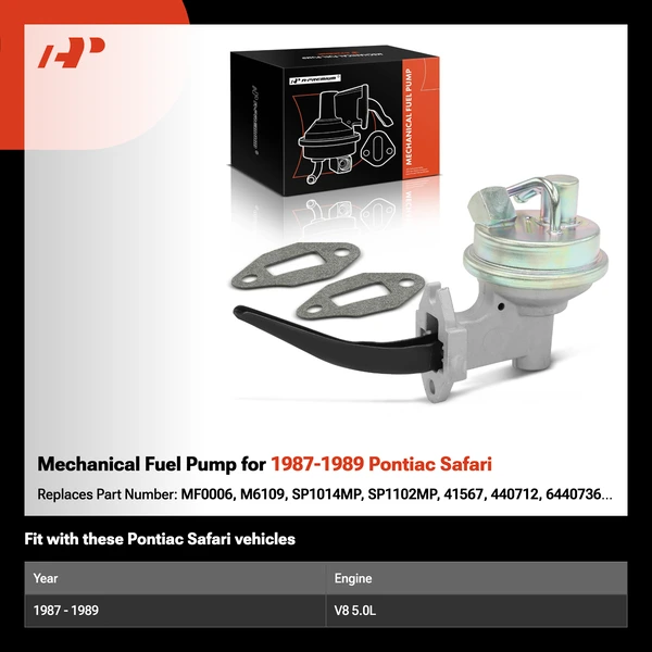 Mechanical Fuel Pump for 1987-1989 Pontiac Safari