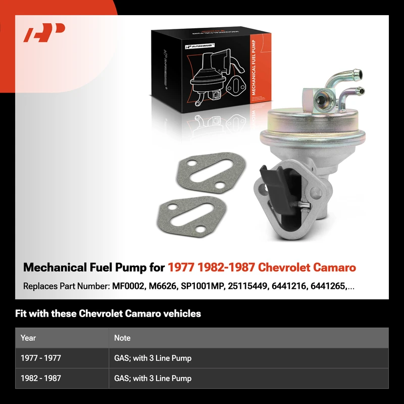 Mechanical Fuel Pump for 1977 1982-1987 Chevrolet Camaro