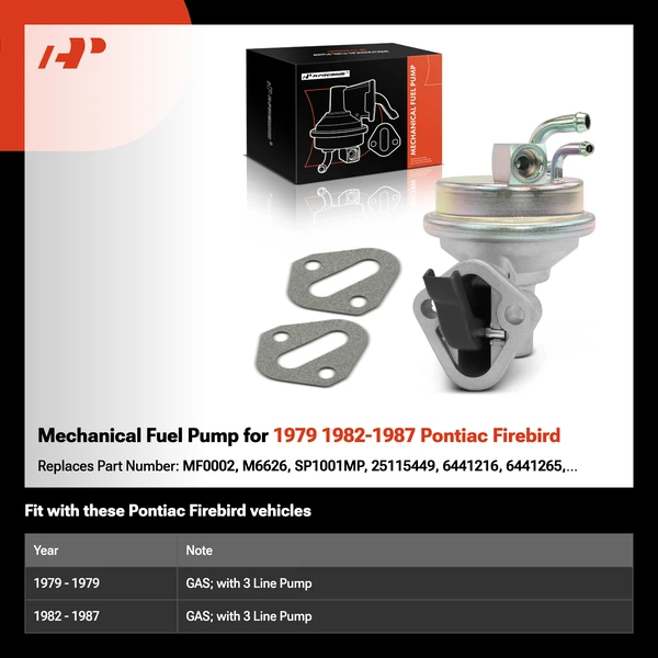 Mechanical Fuel Pump for 1979 1982-1987 Pontiac Firebird