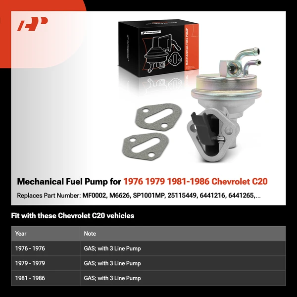 Mechanical Fuel Pump for 1976 1979 1981-1986 Chevrolet C20