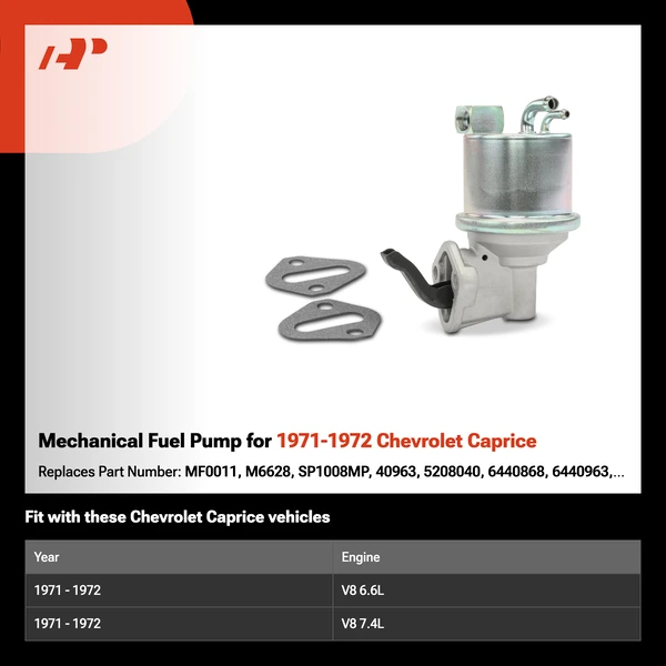 Mechanical Fuel Pump for 1971-1972 Chevrolet Caprice