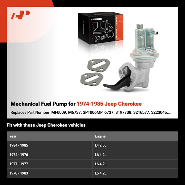 Mechanical Fuel Pump for 1974-1985 Jeep Cherokee