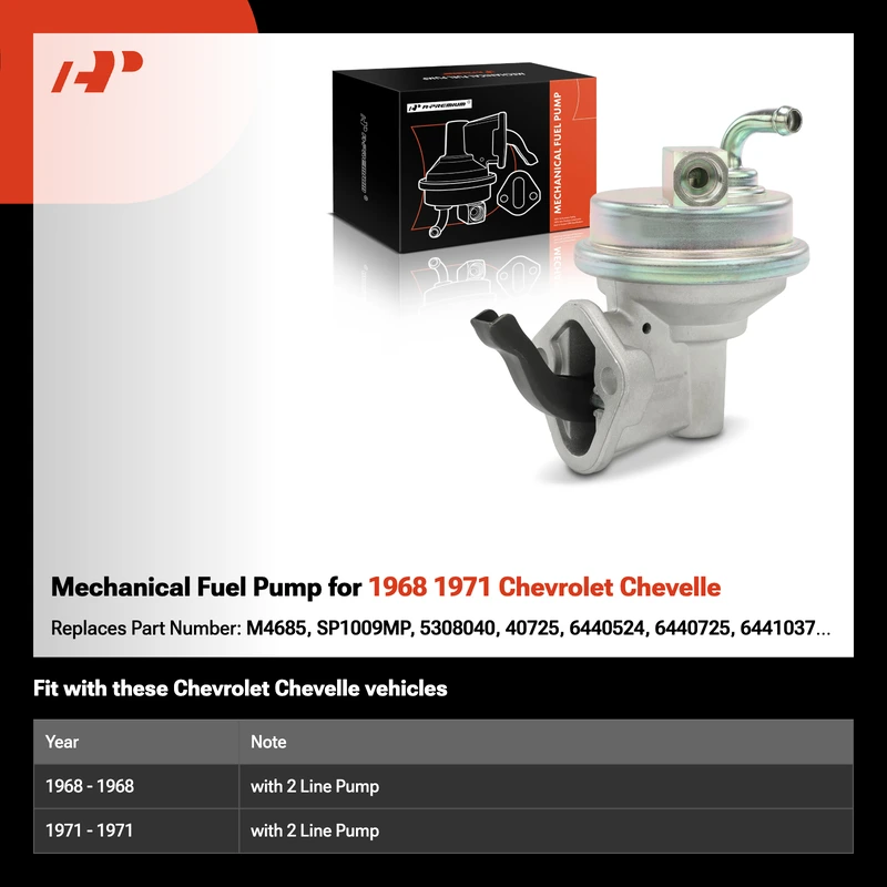 Mechanical Fuel Pump for 1968 1971 Chevrolet Chevelle