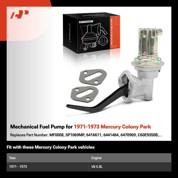 Mechanical Fuel Pump for 1971-1973 Mercury Colony Park