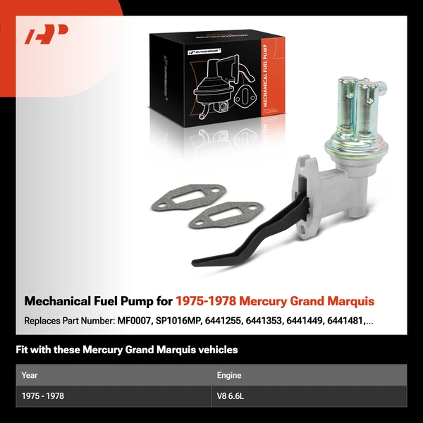 Mechanical Fuel Pump for 1975-1978 Mercury Grand Marquis