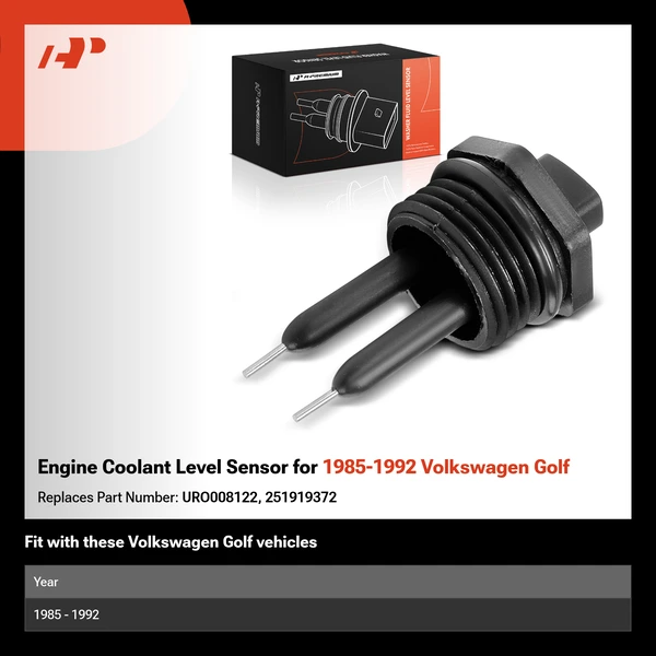 Engine Coolant Level Sensor for 1985-1992 Volkswagen Golf