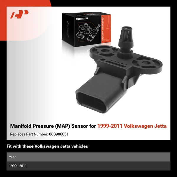 Manifold Pressure (MAP) Sensor for 1999-2011 Volkswagen Jetta
