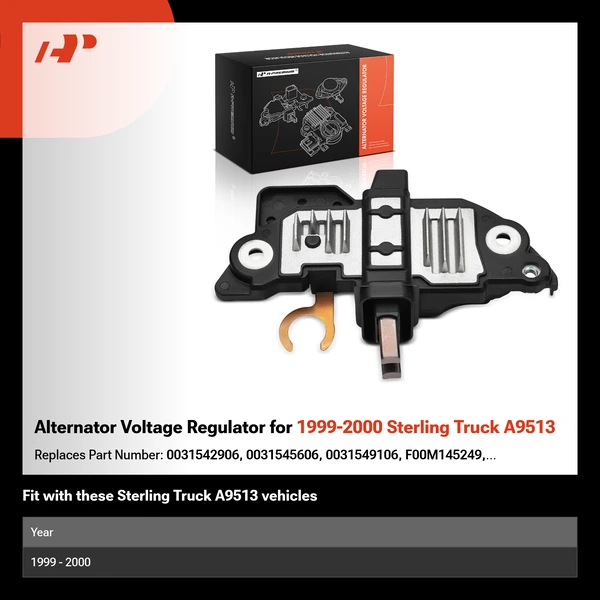Alternator Voltage Regulator for 1999-2000 Sterling Truck A9513