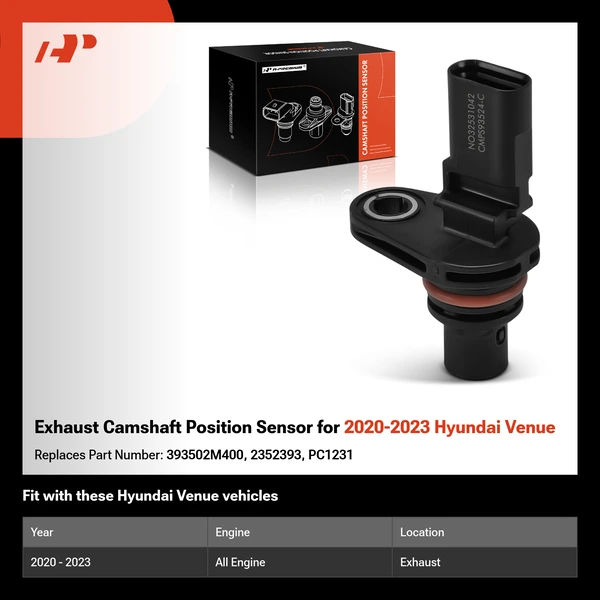 Exhaust Camshaft Position Sensor for 2020-2023 Hyundai Venue