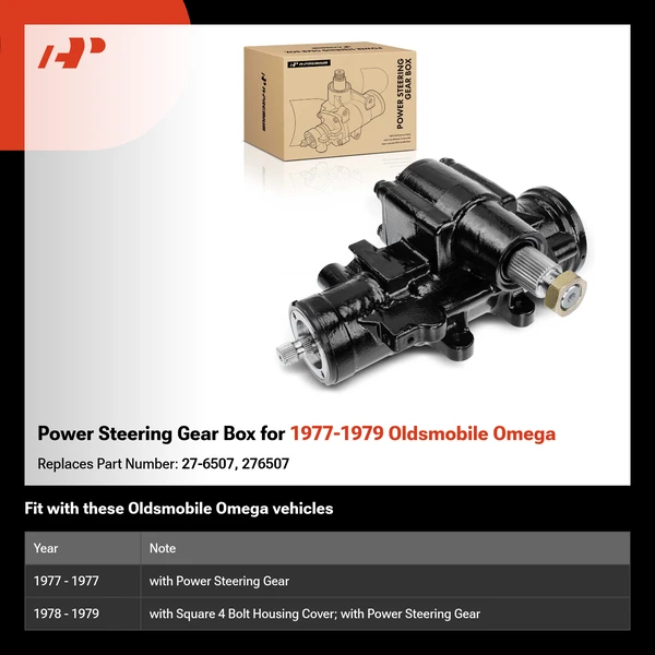Power Steering Gear Box for 1977-1979 Oldsmobile Omega