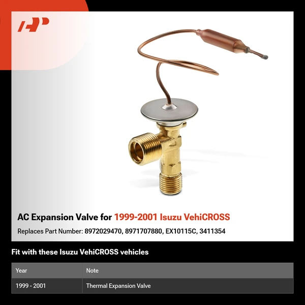 AC Expansion Valve for 1999-2001 Isuzu VehiCROSS