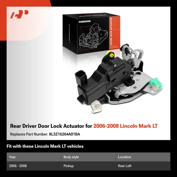 Rear Driver Door Lock Actuator for 2006-2008 Lincoln Mark LT
