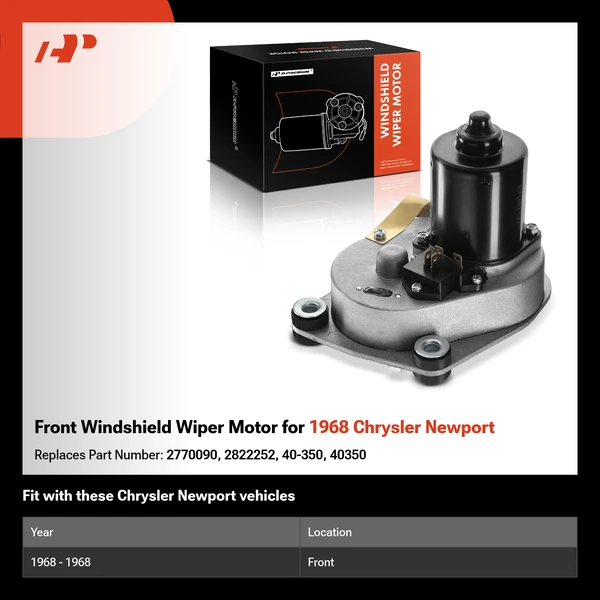 Front Windshield Wiper Motor for 1968 Chrysler Newport