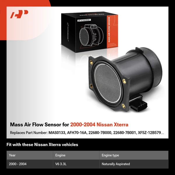 Mass Air Flow Sensor for 2000-2004 Nissan Xterra