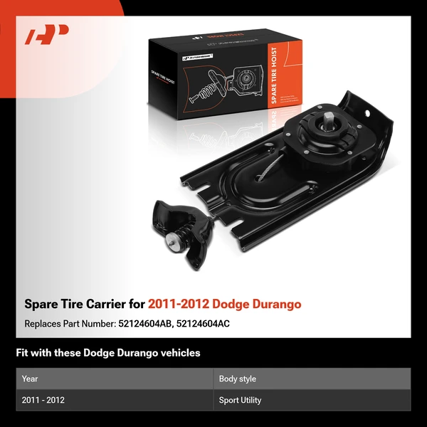 Spare Tire Carrier for 2011-2012 Dodge Durango