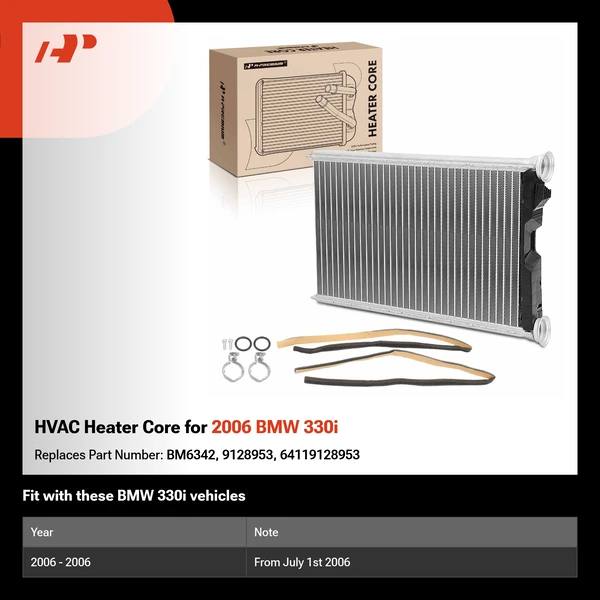 HVAC Heater Core for 2006 BMW 330i