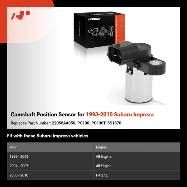 Camshaft Position Sensor for 1993-2010 Subaru Impreza