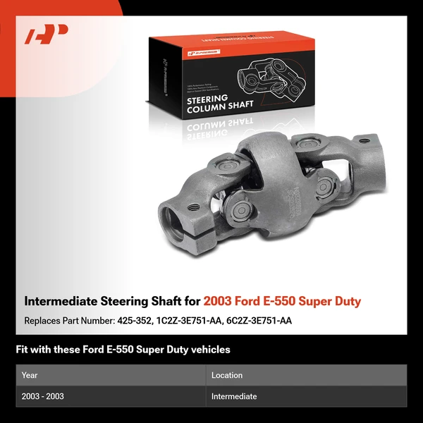 Intermediate Steering Shaft for 2003 Ford E-550 Super Duty