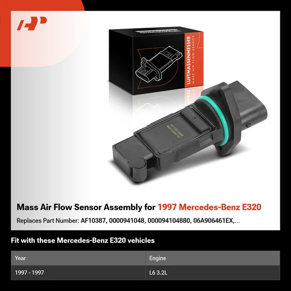 Mass Air Flow Sensor Assembly for 1997 Mercedes-Benz E320