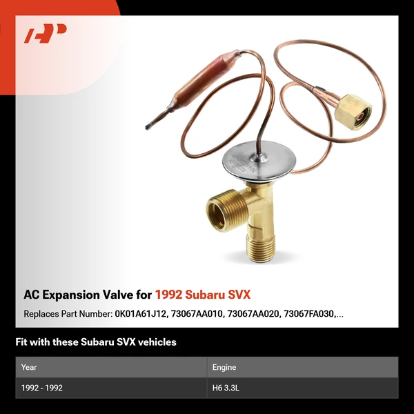 AC Expansion Valve for 1992 Subaru SVX