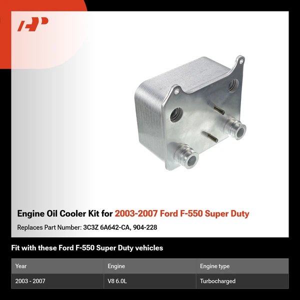 Engine Oil Cooler Kit for 2003-2007 Ford F-550 Super Duty