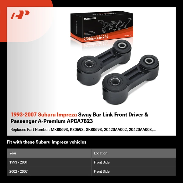 1993-2007 Subaru Impreza Sway Bar Link Front Driver & Passenger A-Premium APCA7823