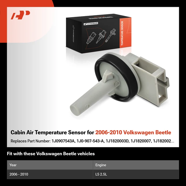 Cabin Air Temperature Sensor for 2006-2010 Volkswagen Beetle