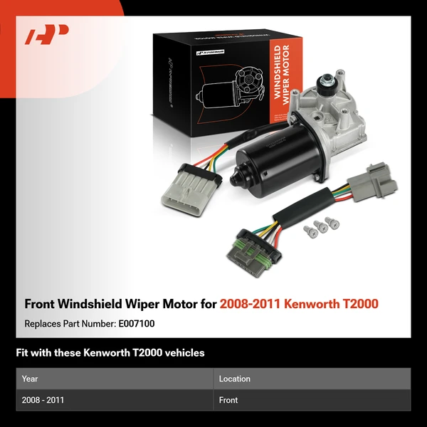 Front Windshield Wiper Motor for 2008-2011 Kenworth T2000