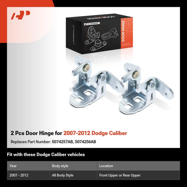 2 Pcs Door Hinge for 2007-2012 Dodge Caliber